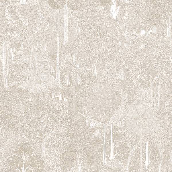 Fotomurale 47649 floreale Tessuto non tessuto - Beige