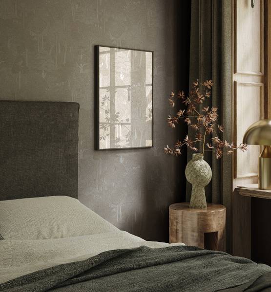 Fotomurale 47649 floreale Tessuto non tessuto - Beige