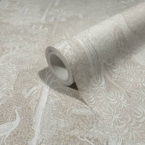 Fotomurale 47649 floreale Tessuto non tessuto - Beige
