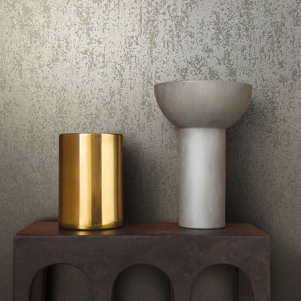 Fotomurale 86548 Effetto metallo Tessuto non tessuto - Beige