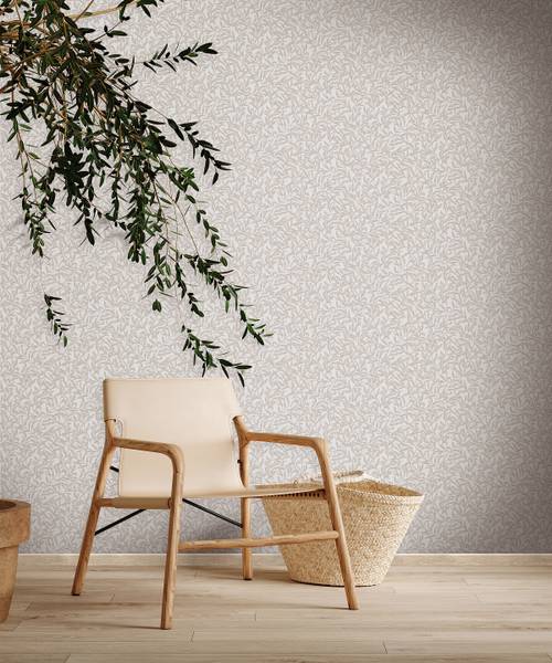 Vliesbehang 47641 Floral vlies - beige/grijs