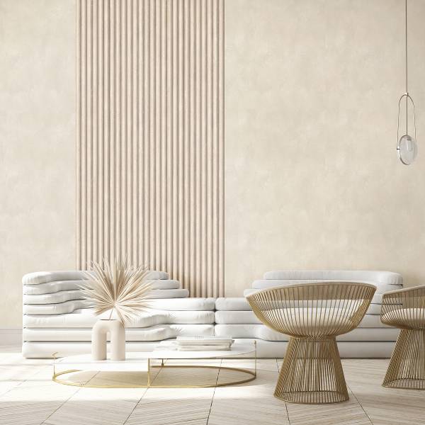 Vliestapete 81697 Akustikpaneele Vlies - Grau / Beige