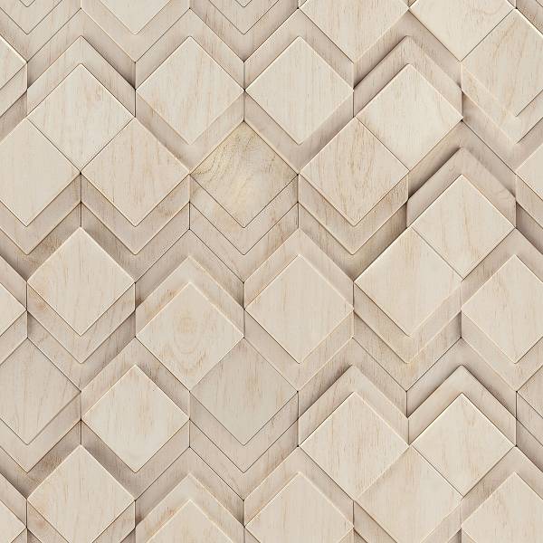 Fotomurale 81677 3D Rombi Tessuto non tessuto - Beige / Grigio
