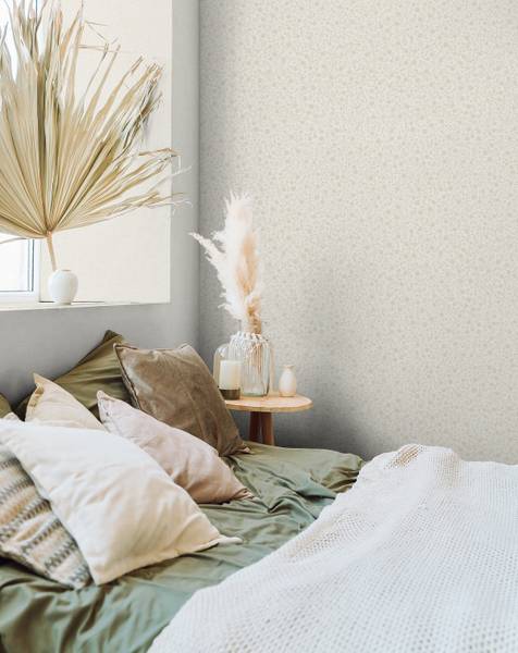 Fotomurale 47643 floreale Tessuto non tessuto - Beige