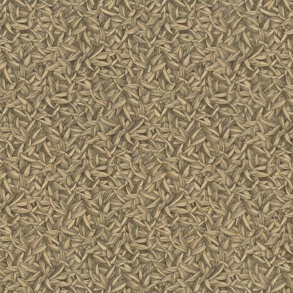 Fotomurale 52504 Foglie Tessuto non tessuto - Oro