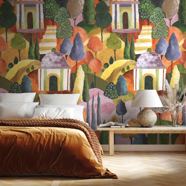 Vliestapete 81664 Landschaft Vlies - Mehrfarbig