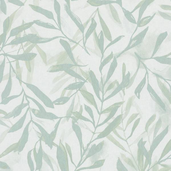 Fotomurale 82442 Foglie Tessuto non tessuto - Bianco / Verde
