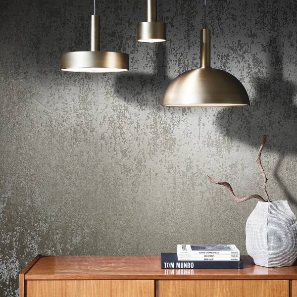 Vliesbehang 86550 Metaallook vlies - bruin