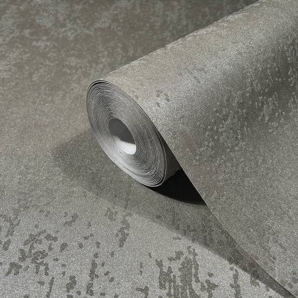 Vliesbehang 86550 Metaallook vlies - bruin