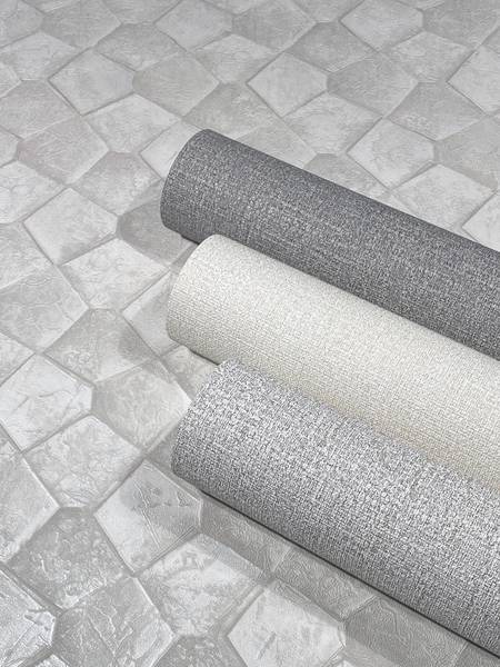 Vliesbehang 86527 Pailletten vlies - beige/wit