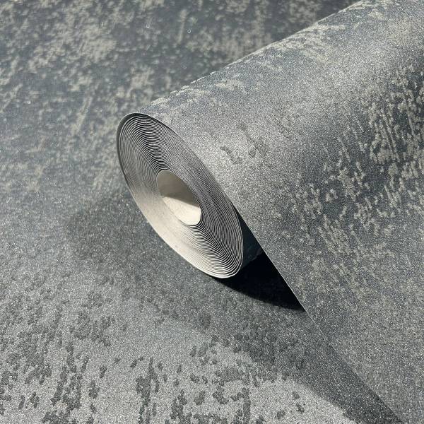 Vliesbehang 86551 Metaallook vlies - blauw