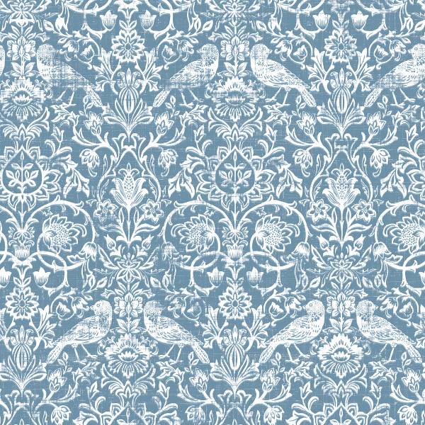 Vliesbehang 47623 Natuur vlies - wit/blauw