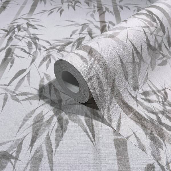 Fotomurale 81671 Bambù Tessuto non tessuto - Grigio