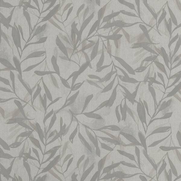 Fotomurale 82440 Foglie Tessuto non tessuto - Beige / Grigio