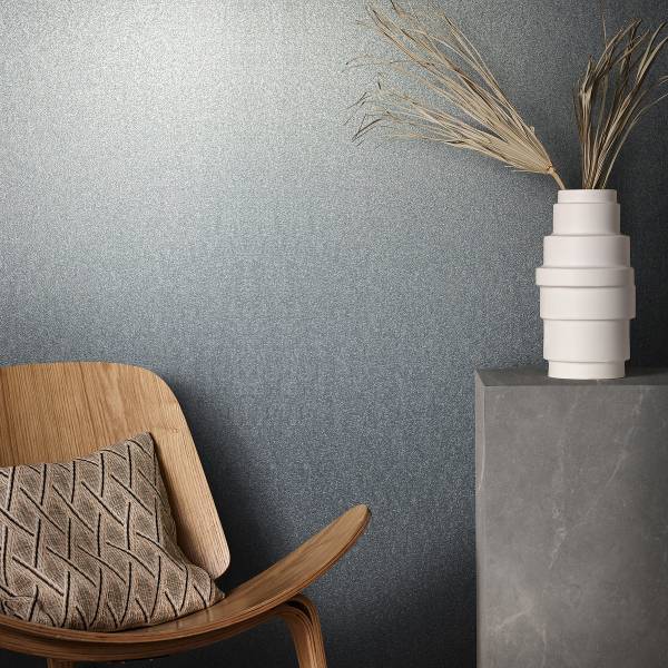 Vliestapete 86564 Metalloptik Vlies - Blau / Grün