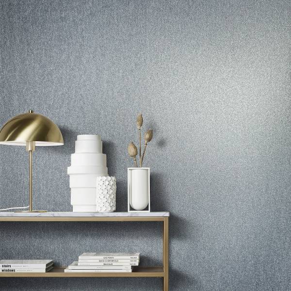 Vliestapete 86564 Metalloptik Vlies - Blau / Grün