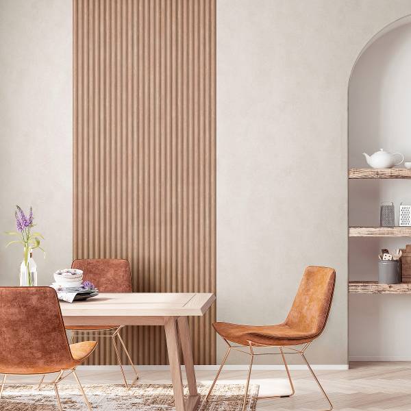 Papier peint 81698 panneau accoustique Intissé - Marron / Beige
