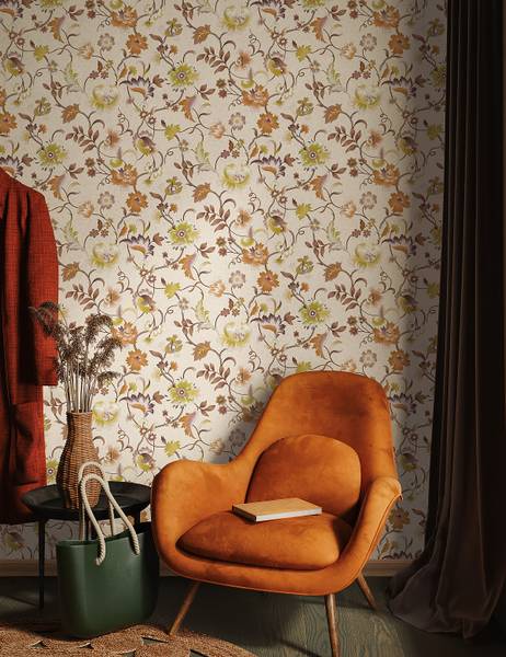 Vliestapete 47646 Floral Vlies - Mehrfarbig
