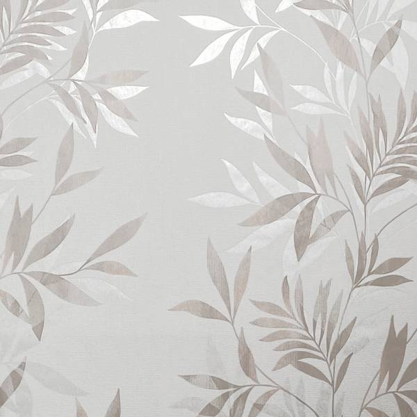 Fotomurale 82459 Foglie Tessuto non tessuto - Bianco / Beige