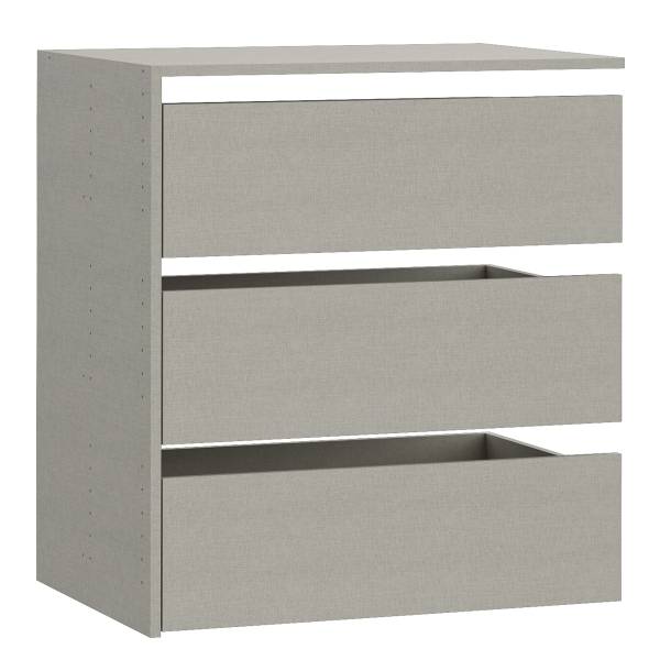 Cassettiera Tiflay grigio - Larghezza: 72 cm