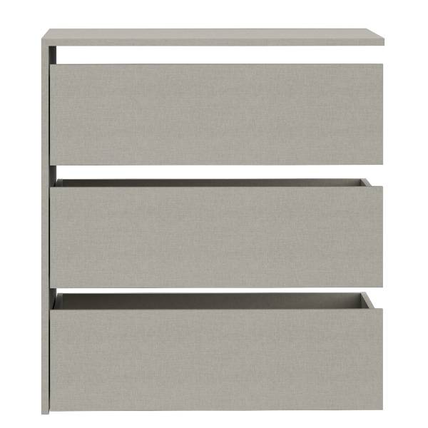 Cassettiera Tiflay grigio - Larghezza: 72 cm
