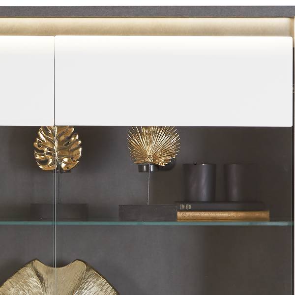 Set 4 mobili con illuminazione Georgina Bianco / Grigio