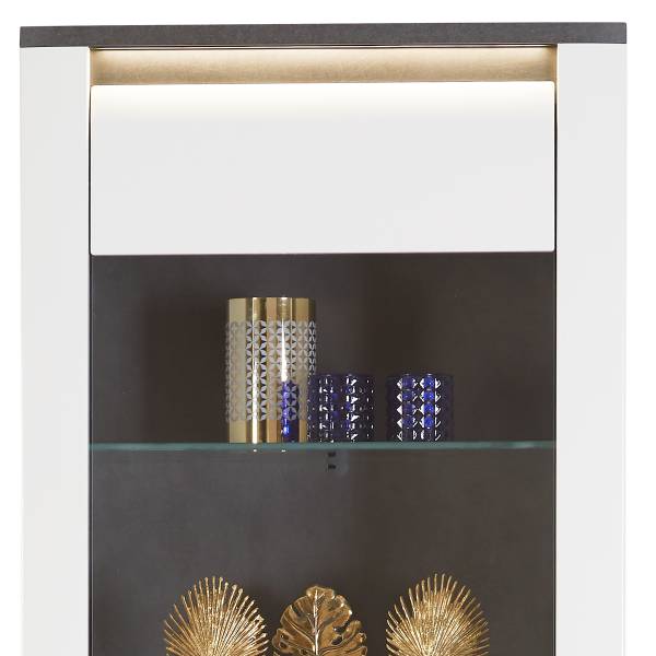 Set 4 mobili con illuminazione Georgina Bianco / Grigio