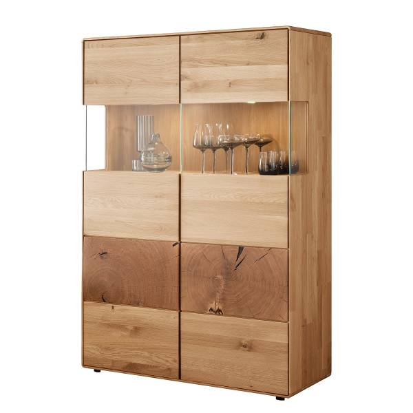 Buffet haut massif Mieva Chêne sauvage