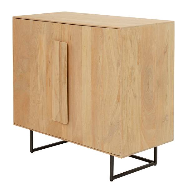 Massive Kommode Mulino mit Türen Mango Hell