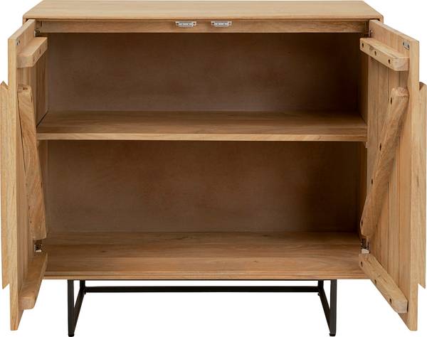 Massive Kommode Mulino mit Türen Mango Hell