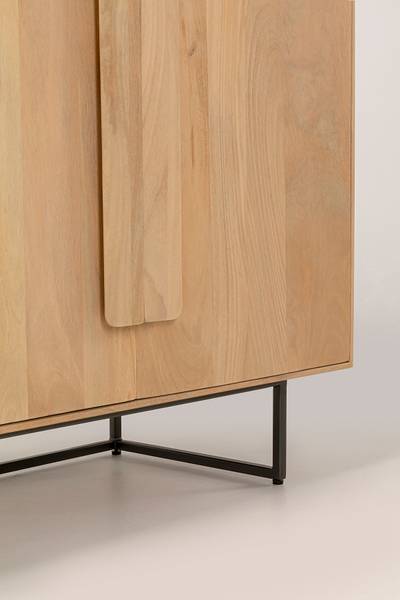 Massive Kommode Mulino mit Türen Mango Hell