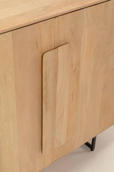 Massive Kommode Mulino mit Türen Mango Hell