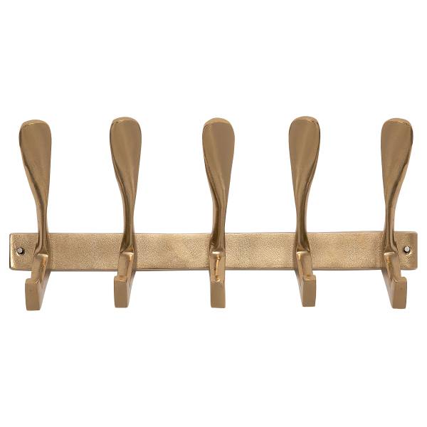 Wandkapstok Spoon metaal - goudkleurig