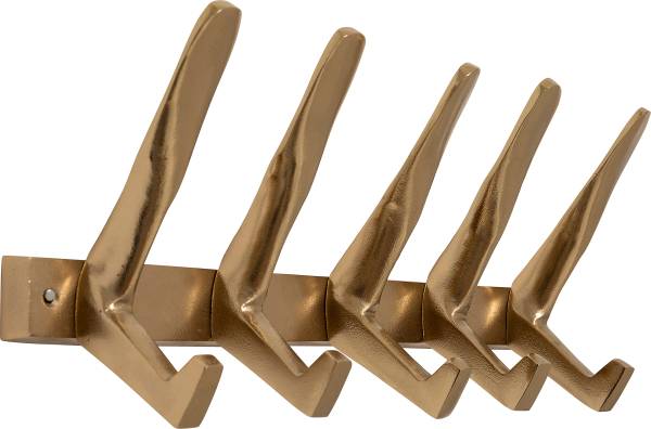 Wandkapstok Spoon metaal - goudkleurig