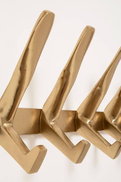 Wandkapstok Spoon metaal - goudkleurig