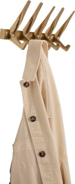 Wandkapstok Spoon metaal - goudkleurig