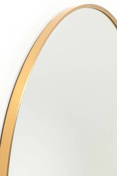Miroir mural Simply - rond Métal - Laiton