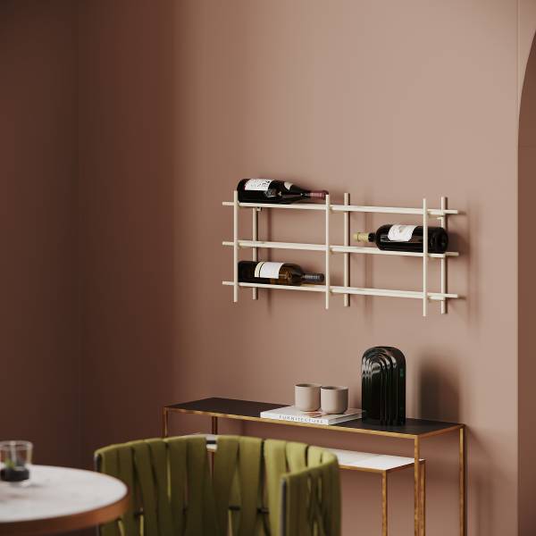 Cantinetta da parete Cape Town metallo, - Beige - 80 x 34 cm