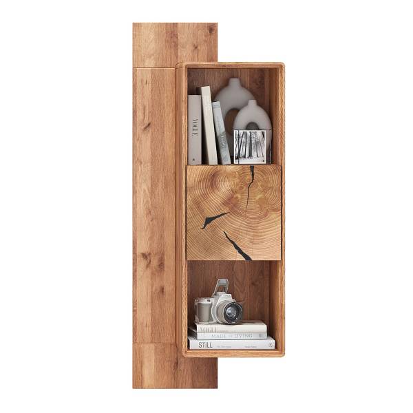 Scaffale con scomparti Mieva rovere