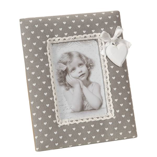 Cornice Yulao Tessuto misto - Bianco / Marrone chiaro - Altezza: 26 cm