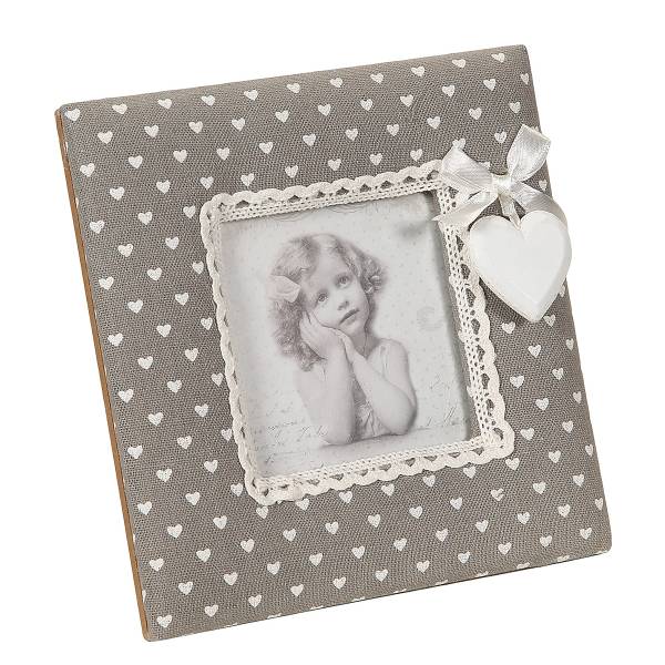 Cornice Yulao Tessuto misto - Bianco / Marrone chiaro - Altezza: 26 cm