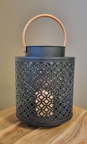 Laterne Tomat Eisen - Schwarz / Kupfer