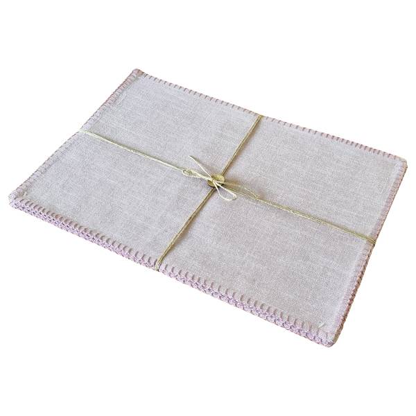 Tischset Khiwa Baumwollstoff - Rosa