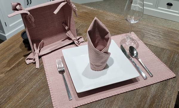 Tischset Khiwa Baumwollstoff - Rosa
