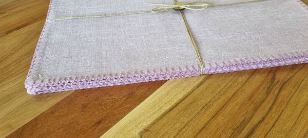 Tischset Khiwa Baumwollstoff - Rosa
