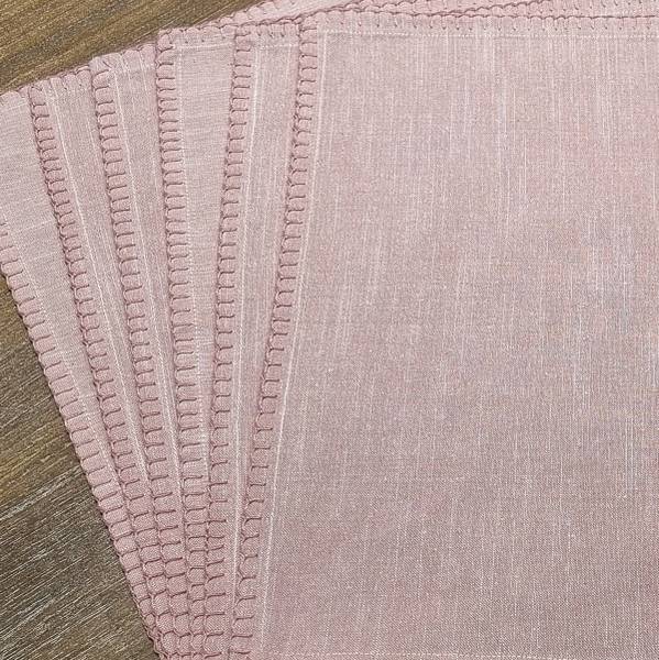Tischset Khiwa Baumwollstoff - Rosa