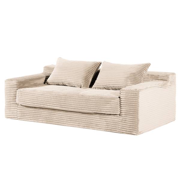 2-Sitzer Sofa YLVA Vakuumverpackt - Cordstoff Vaida: Beige