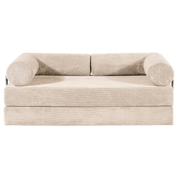Schlafsofa NJORD Vakuumverpackt - Cordstoff Vaida: Beige
