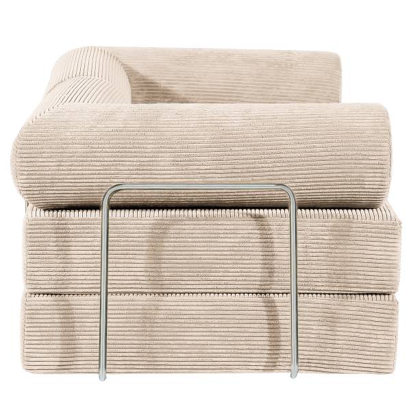 Schlafsofa NJORD Vakuumverpackt - Cordstoff Vaida: Beige