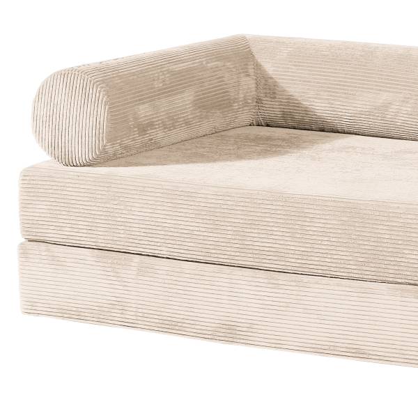 Schlafsofa NJORD Vakuumverpackt - Cordstoff Vaida: Beige